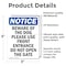Signmission Beware Of The Dog Please Use Front, 3.5 in W x Rectangle, Vinyl Decal OS-2PACK-NS-D-35-V-10348 - alternate 6
